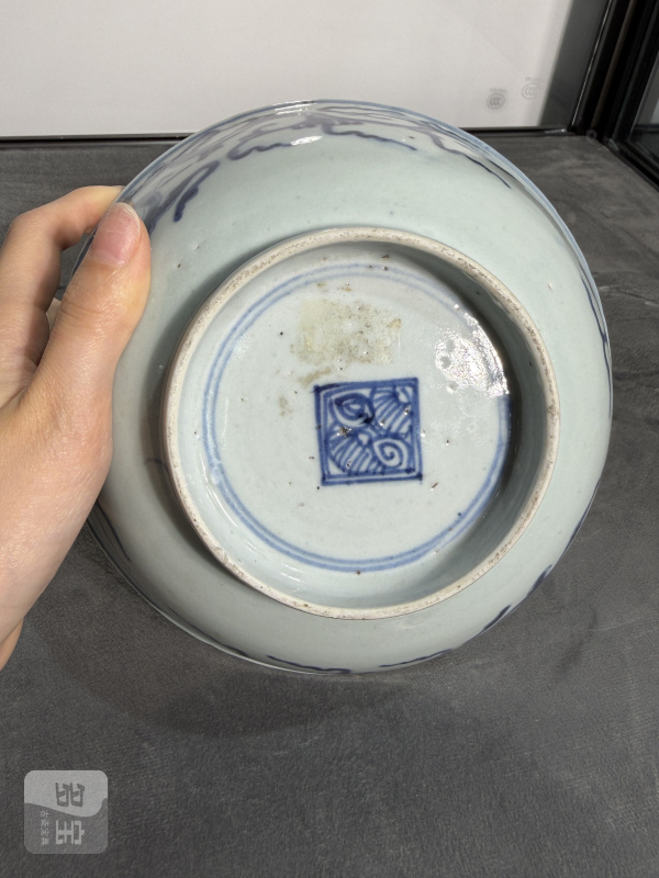 清雍正青花螭龙纹大碗 - 图6